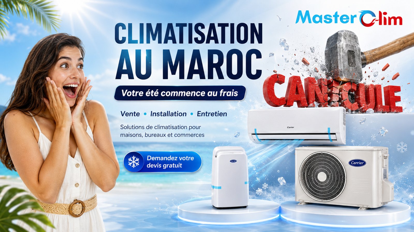 climatisation au maroc Master Clim Climatisation Maroc : Solutions de Confort Thermique B2B et B2C